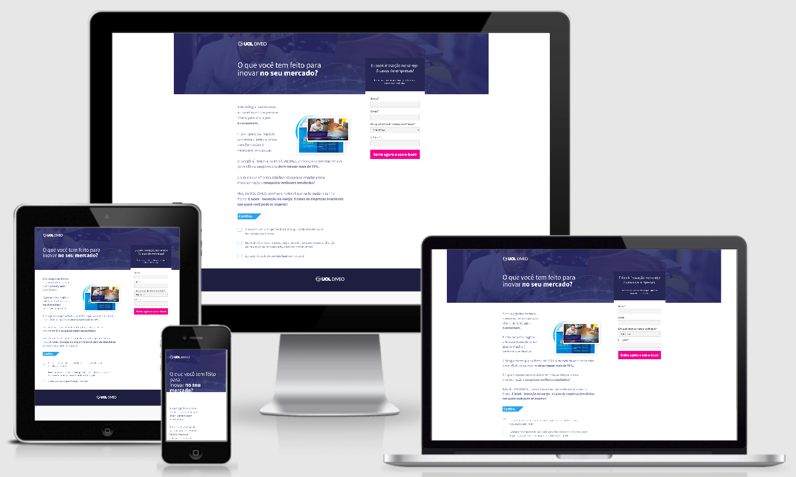 Desenvolvi Desenvolvimento Web Landing Page Uol Diveo E-book Mercado